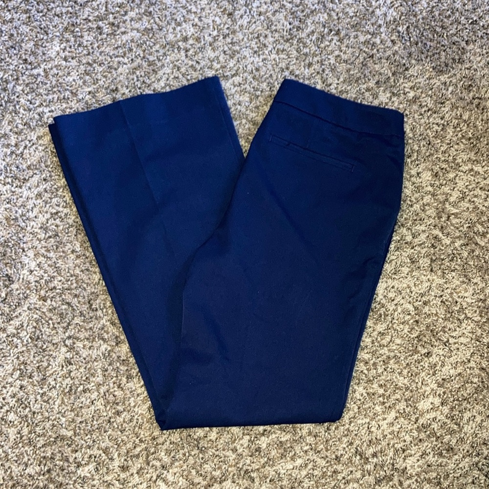 Chico's Blue Dress Pants Flair Design Size 0.5/6